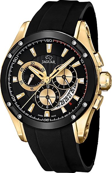 JAGUAR Chronograph Jaguar Herrenuhr Silikon schwarz günstig online kaufen