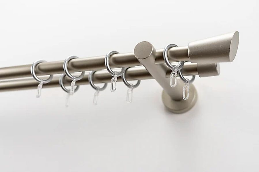 GARESA Gardinenstange »MOLIS« Ø 20 mm 2 läufig-läufig Wunschmaßlänge;Träger günstig online kaufen