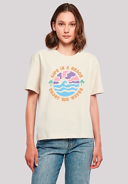 F4NT4STIC T-Shirt "Life Is A Beach Enjoy The Waves", Premium Qualität günstig online kaufen