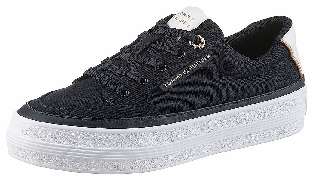 Tommy Hilfiger Plateausneaker "ESSENTIAL VULC TEXTILE SNEAKER", Freizeitsch günstig online kaufen