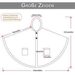 BTTO Fleeceponcho Tragbare Decke Flanell-Fleece Ärmeldecke günstig online kaufen