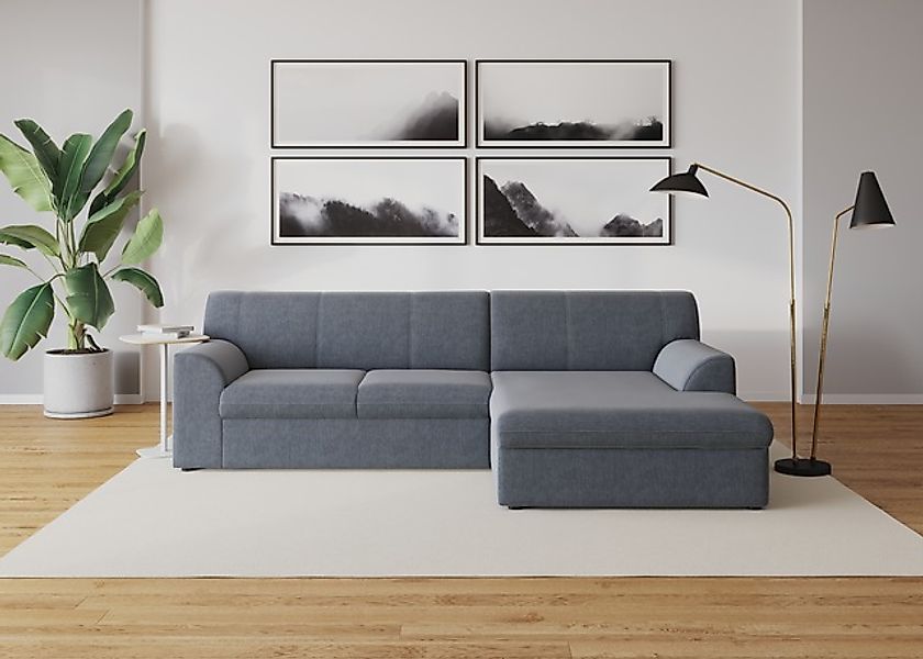 DOMO collection Ecksofa »Topper, elegant und zeitlos, kompaktes Stellmaß 24 günstig online kaufen