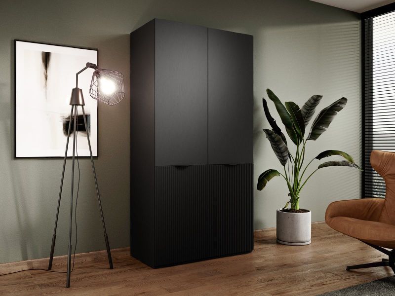 Compleo Kleiderschrank mit Fronten gefräst und günstig online kaufen