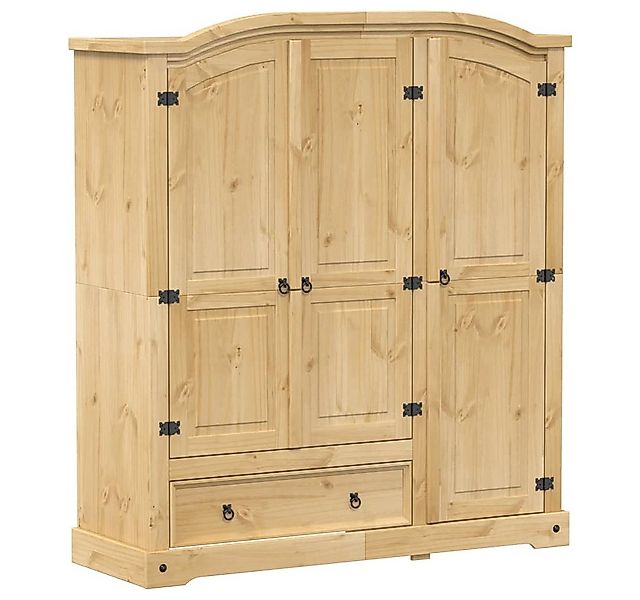 vidaXL Kleiderschrank Kleiderschrank Corona 151,5x52x170 cm Massivholz Kief günstig online kaufen
