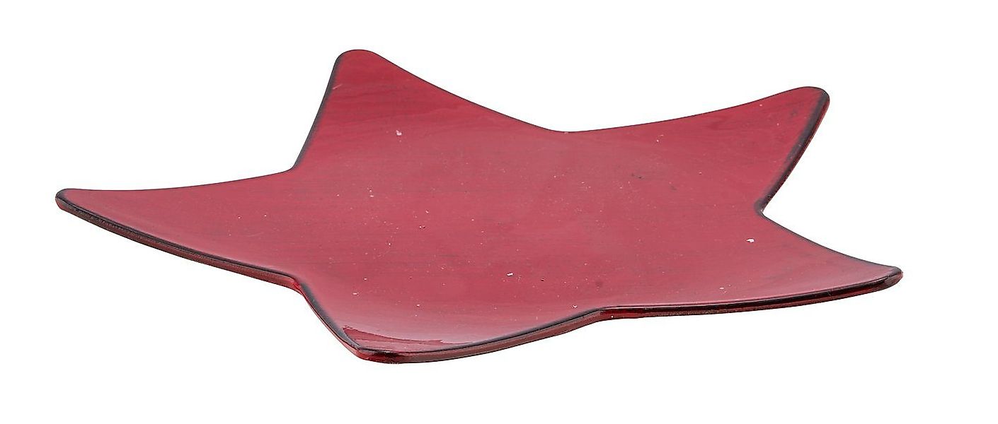 Gehlmann Dekoteller Kunststoffteller, Stern, rot / günstig online kaufen