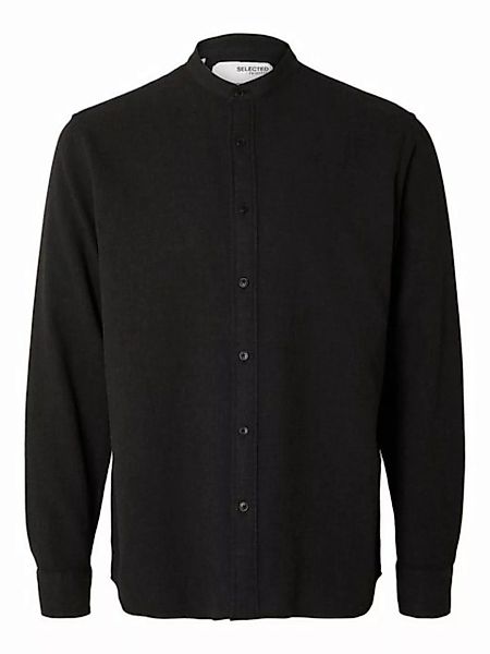 SELECTED HOMME Langarmhemd Freizeithemd mit Stehkragen günstig online kaufen