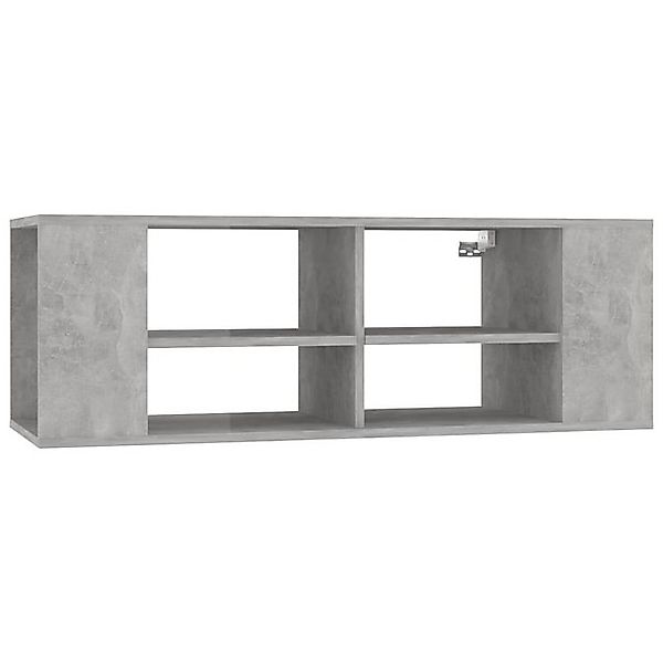 furnicato TV-Schrank TV-Wandschrank Betongrau 102x35x35 cm Holzwerkstoff (1 günstig online kaufen