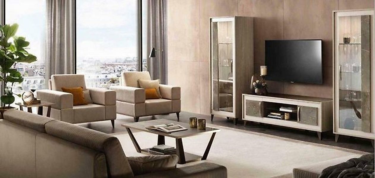 Xlmoebel Sofa luxuriöses Sofa klassich hochwertig stilvoll, 4 Teile, Herges günstig online kaufen