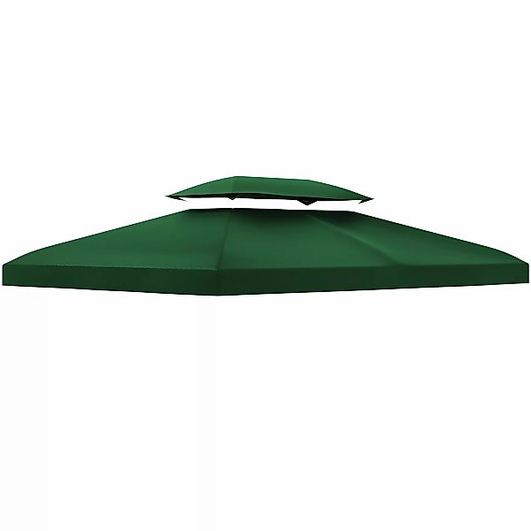 Outsunny Ersatzdach  Pavillondach für Gartenpavillon, Polyester, 3x4m, Grün günstig online kaufen