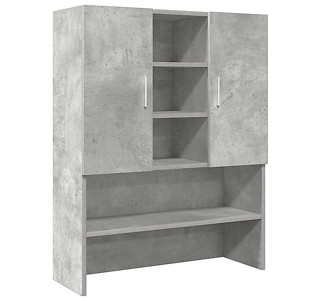 vidaXL Waschmaschinenumbauschrank Waschmaschinenschrank Betongrau 70,5x25,5 günstig online kaufen