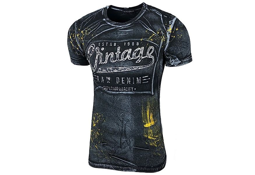 Baxboy T-Shirt Baxboy T-Shirt »VINTAGE« mit trendigem Markenprint 10184 günstig online kaufen
