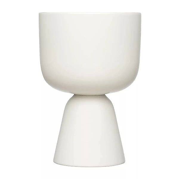 Blumentopf Nappula keramik weiß / Ø 23 x H 15,5 cm - Iittala - Weiß günstig online kaufen
