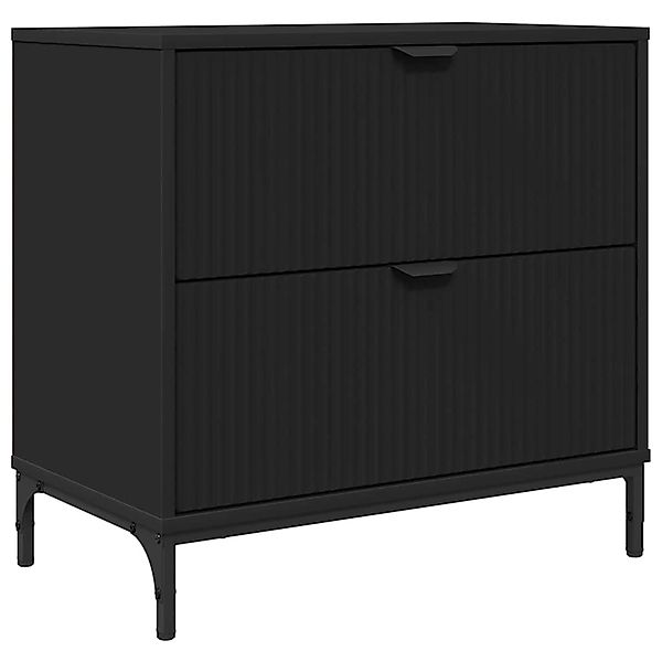 vidaXL Nachttisch Schwarz 63,5 x 36 x 61 cm Holzwerkstoff 883465 günstig online kaufen