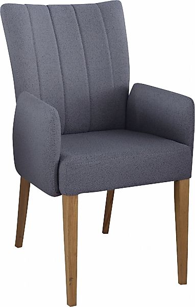 Home affaire Armlehnstuhl "Dia" () Gestell Eiche massiv geölt günstig online kaufen