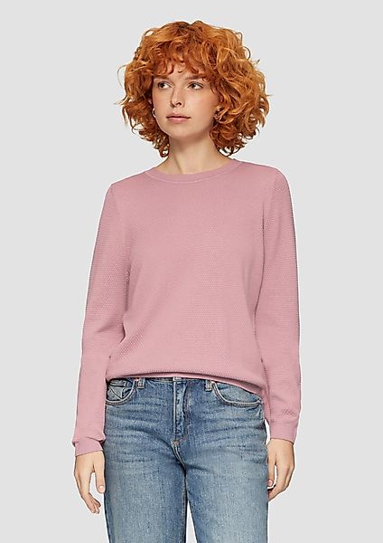 QS Strickpullover Pullover aus Viskosemix mit günstig online kaufen