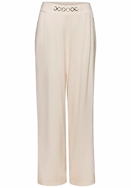 Vivance Palazzohose, mit Zierkette, Bundfaltenhosen, Schlupfhose, elegant günstig online kaufen