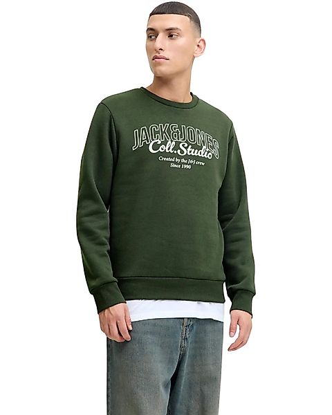 Jack & Jones Rundhalspullover mit weichem Print günstig online kaufen