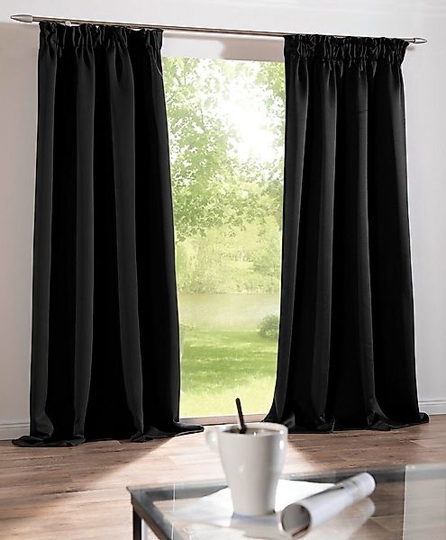 DecoHome24 Gardine Brillant (2 St), Kräuselband, blickdicht, blickdicht günstig online kaufen