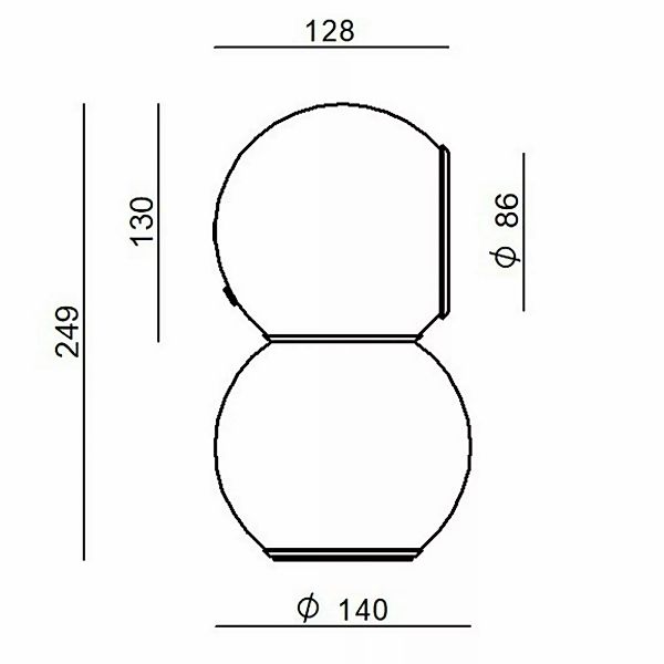 Stilnovo Gravitino LED-Tischlampe mit Magnet, weiß günstig online kaufen