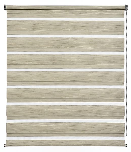 GARDINIA Doppelrollo »de luxe« halbtransparent Sichtschutz mit Bohren/ohne günstig online kaufen