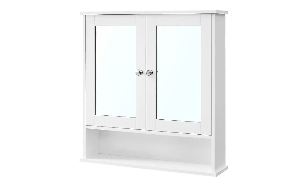 Spiegelschrank   ¦ weiß ¦ Maße (cm): B: 56,5 H: 58,5 Schränke > Badschränke günstig online kaufen
