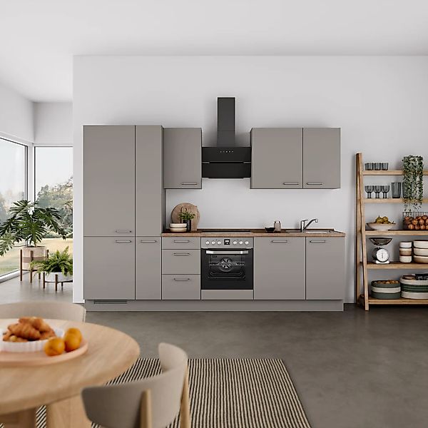 nobilia® Küchenzeile »"Laser II", Ausrichtung wählbar, Breite 300 cm« vormo günstig online kaufen