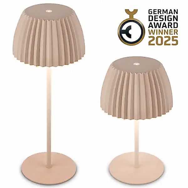 Briloner Leuchten LED Tischleuchte »Akku LED Tischleuchte, beige« günstig online kaufen