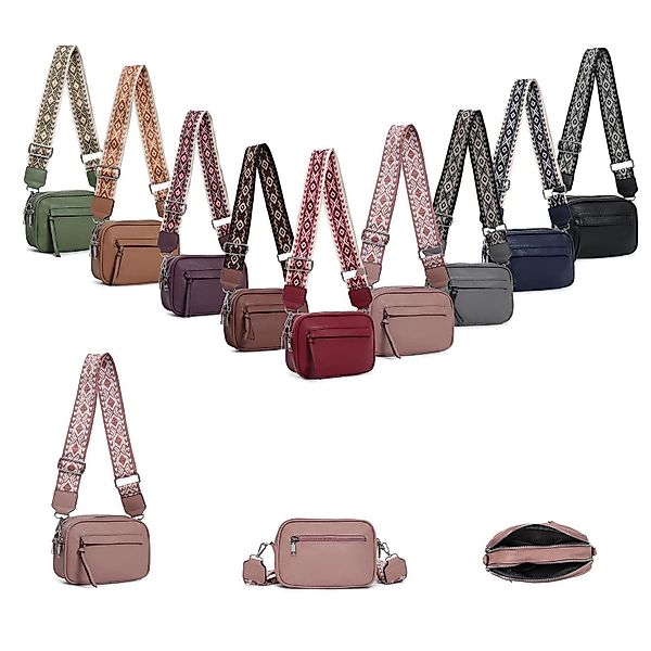 ITALYSHOP24 Schultertasche Damen Bodybag Umhängetasche Brusttasche günstig online kaufen