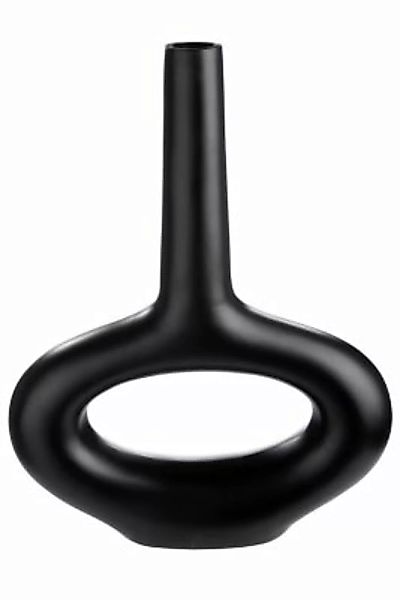 Gilde Vase Oval schwarz günstig online kaufen