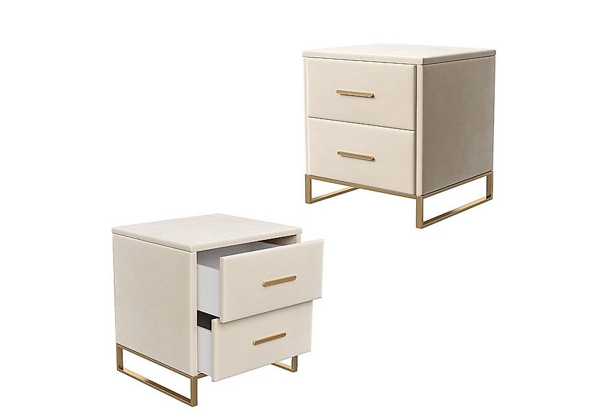 SEEZSSA Nachttisch 2er Set Nachtschrank mit 2 Schubladen (2-St., Sofatisch günstig online kaufen
