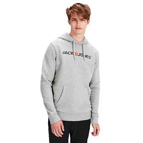 Jack & Jones Logo Kapuzenpullover XS Light Grey Melange günstig online kaufen