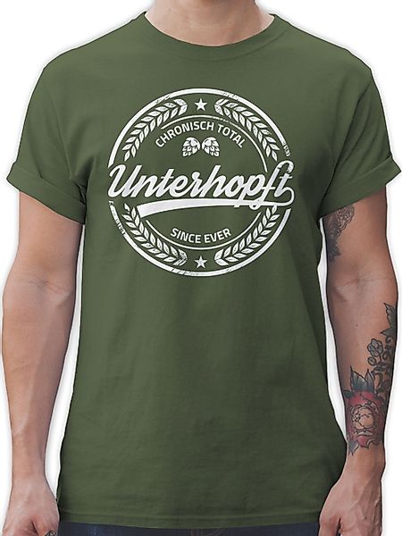 Shirtracer T-Shirt Chronisch Unterhopft Bierliebhaber Geschenk günstig online kaufen