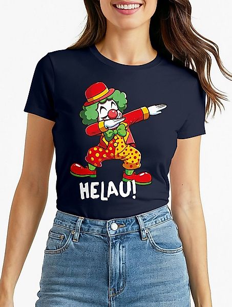 MoonWorks Print-Shirt Damen T-Shirt Alaaf Helau Fasching Karneval Dabbing C günstig online kaufen