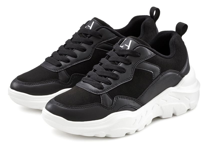 LASCANA Sneaker Halbschuh, Sportschuh, leichte Chunky Sohle, weiche Innenso günstig online kaufen