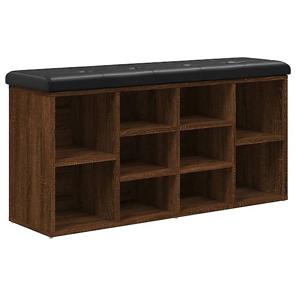 vidaXL Sitzbank Schuhbank Braun Eichen-Optik 102x32x50 günstig online kaufen
