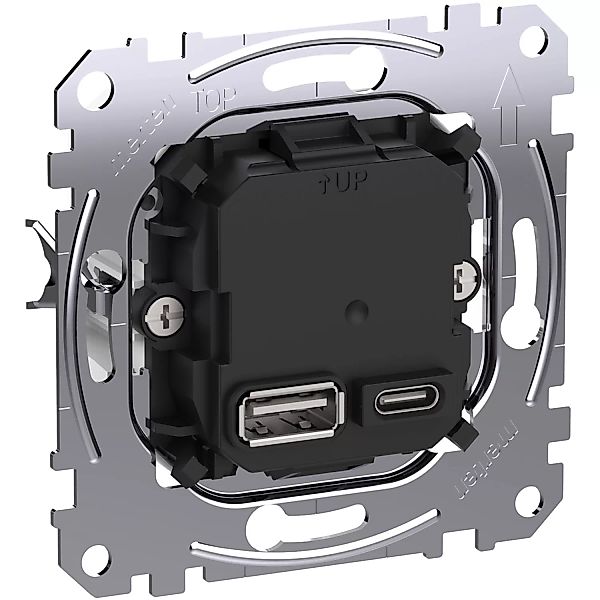Merten USB-Ladeeinsatz Typ A+C mit Power-Delivery-T MEG4366-0120 günstig online kaufen