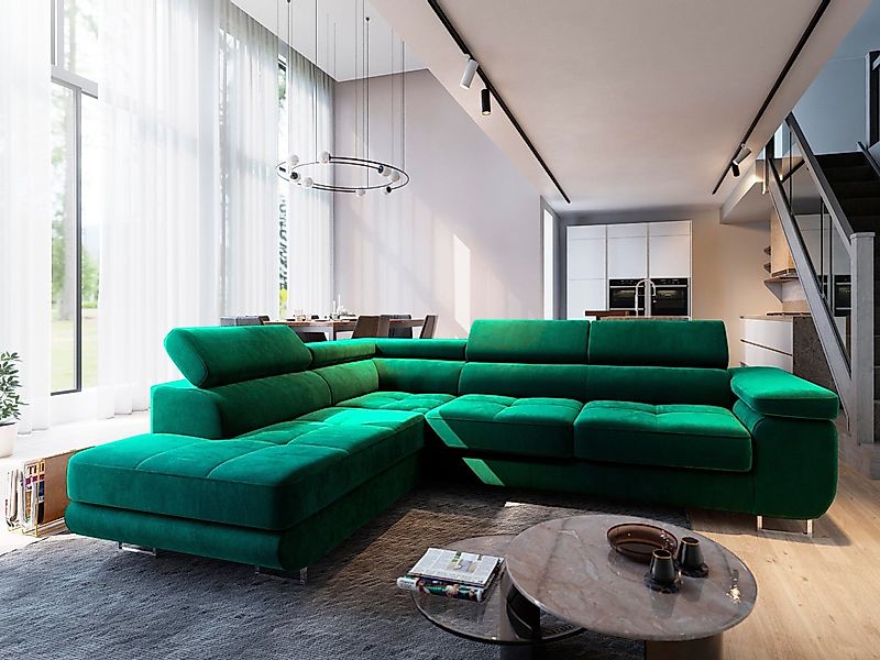 Masseno Ecksofa SELVA mit Schlaffunktion L-Form, günstig online kaufen