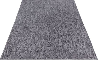 Paco Home Teppich "Rimini 411" rechteckig 4 mm Höhe Flachgewebe, Uni Farben günstig online kaufen