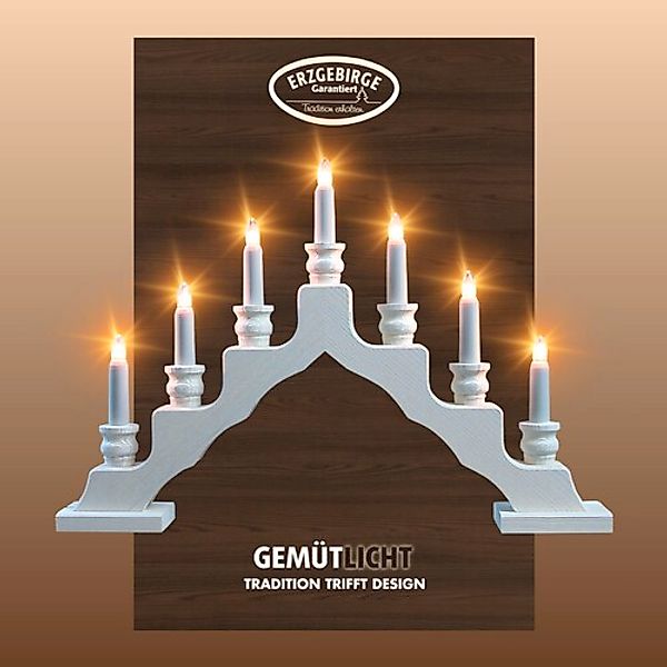 Weigla Lichterbogen »Schwede, Weihnachtsdeko, Made in Germany« 1 Stk. 7-fla günstig online kaufen