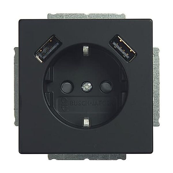Busch-Jaeger SCHUKO-2x USB Steckdose 20 EUCB2USB-885 günstig online kaufen