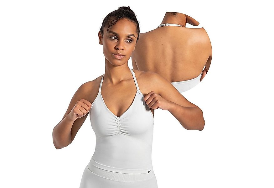 Smilodox Tanktop Malena, Crop Neckholder Sporttop, Ringdetails, Rückenfrei günstig online kaufen