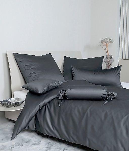 Janine Bettwäsche "Colors 31001" 2 Stk. tlg. feinfädige uni Bettwäsche für günstig online kaufen