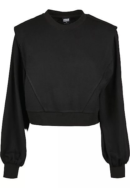 URBAN CLASSICS Sweater "Damen Ladies Padded Shoulder Modal Terry Crewneck", günstig online kaufen