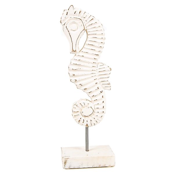 Logbuch-Verlag Dekofigur Seepferdchen Holz Figur weiß günstig online kaufen