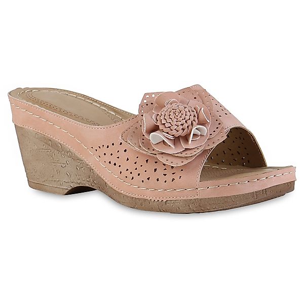 VAN HILL 841616 Sandalette Damen Pantoletten günstig online kaufen