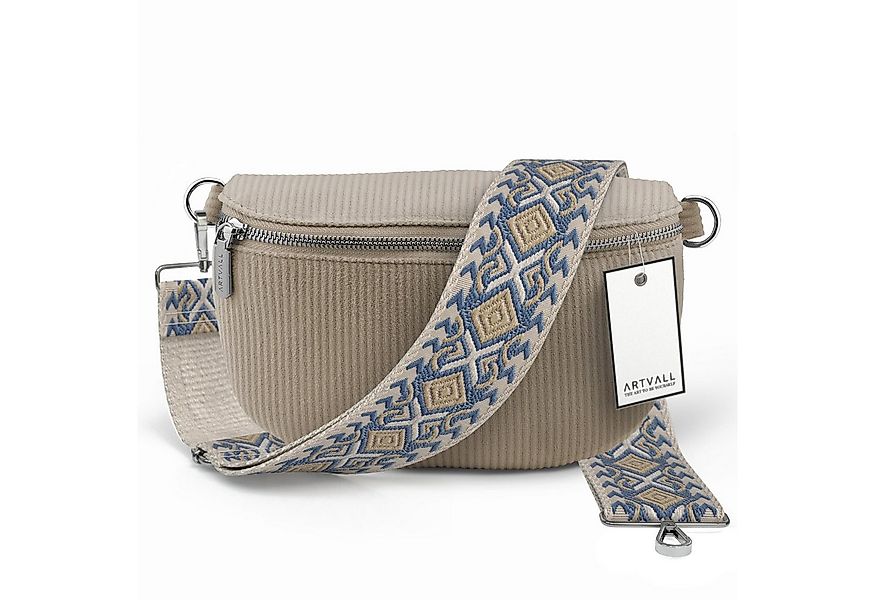 ARTVALL Umhängetasche Cord Handtasche Brusttasche Schultertasche Beige (Tas günstig online kaufen
