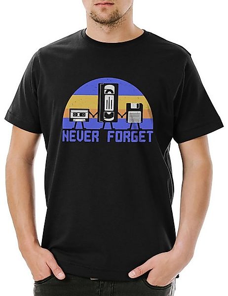 Urban Backwoods Print-Shirt Never Forget Retro Media B Herren T-Shirt MC Ka günstig online kaufen