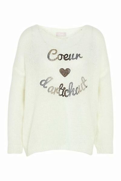 Cassis Longpullover Pullover Mit Coeur D'artichaut-Schriftzug (1-tlg) günstig online kaufen