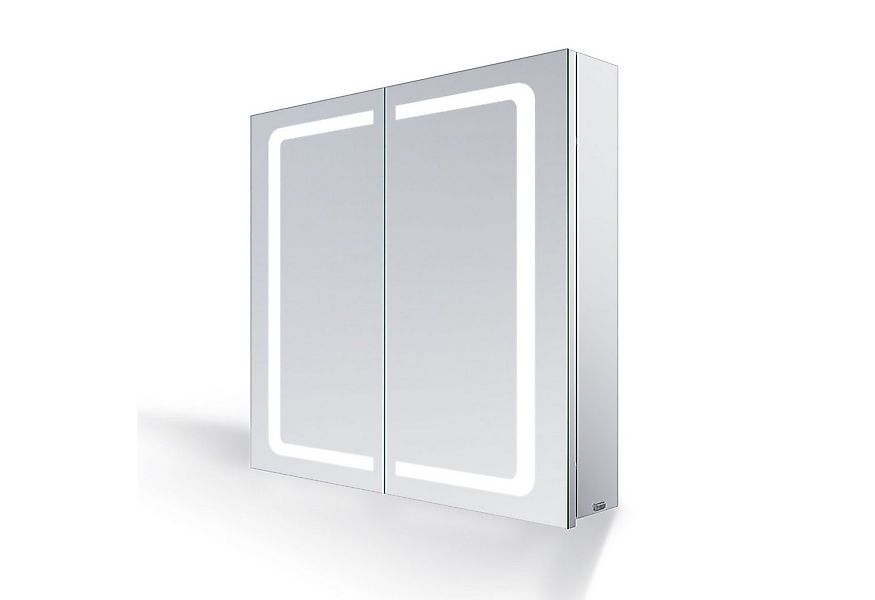 SONNI Badezimmerspiegelschrank Spiegelschrank 2-türig Bad LED Beleuchtung B günstig online kaufen