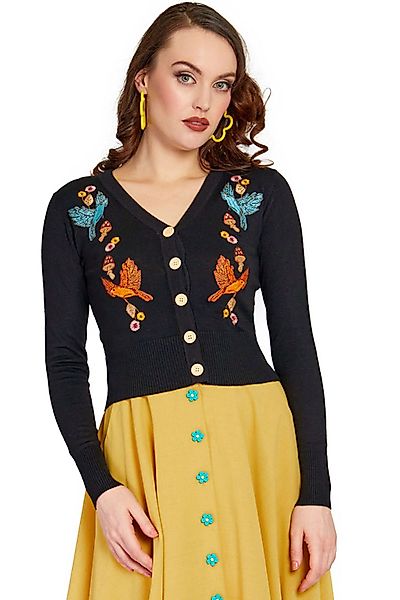 Voodoo Vixen Strickjacke Black Woodland Cardigan günstig online kaufen